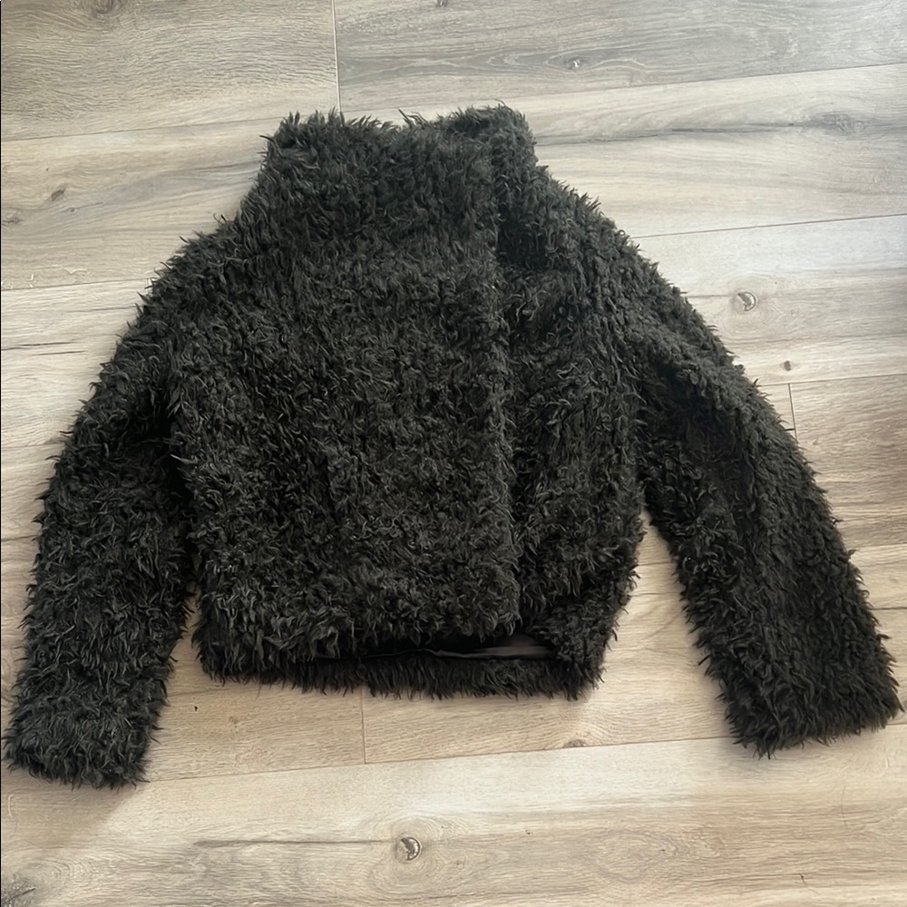 Vero Moda Black Fuzzy Jacket